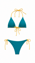 BIKINI THE KOLORS PETROLIO